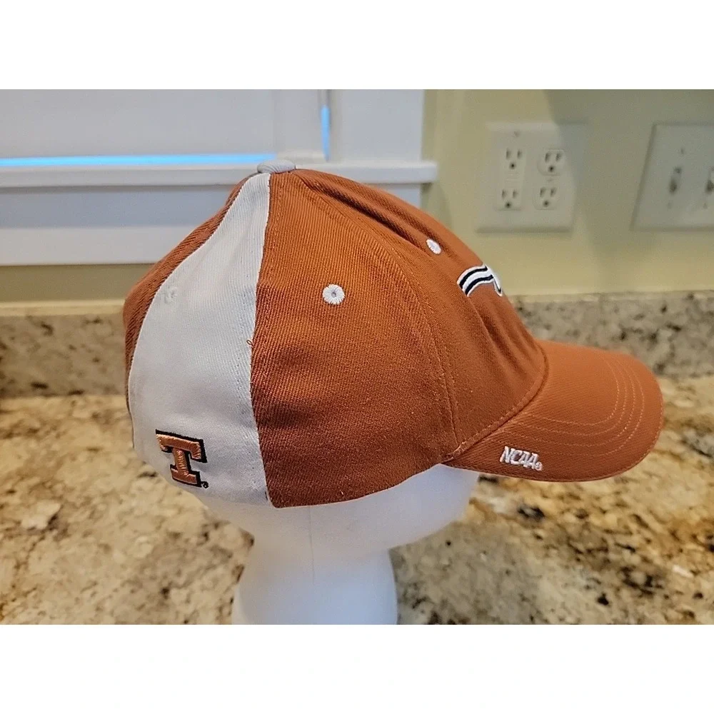 Men's Fitted Baseball Cap Hat Texas Longhorns Football Horns Zephyr Fit L/XL